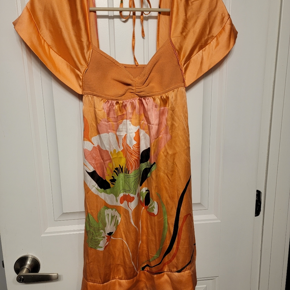 Bebe silk and knit top size small